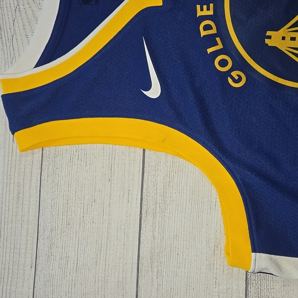 Nike Golden State Warriors Icon Edition Jersey Blue/White/Yellow Size XL NWT - Picture 4 of 12